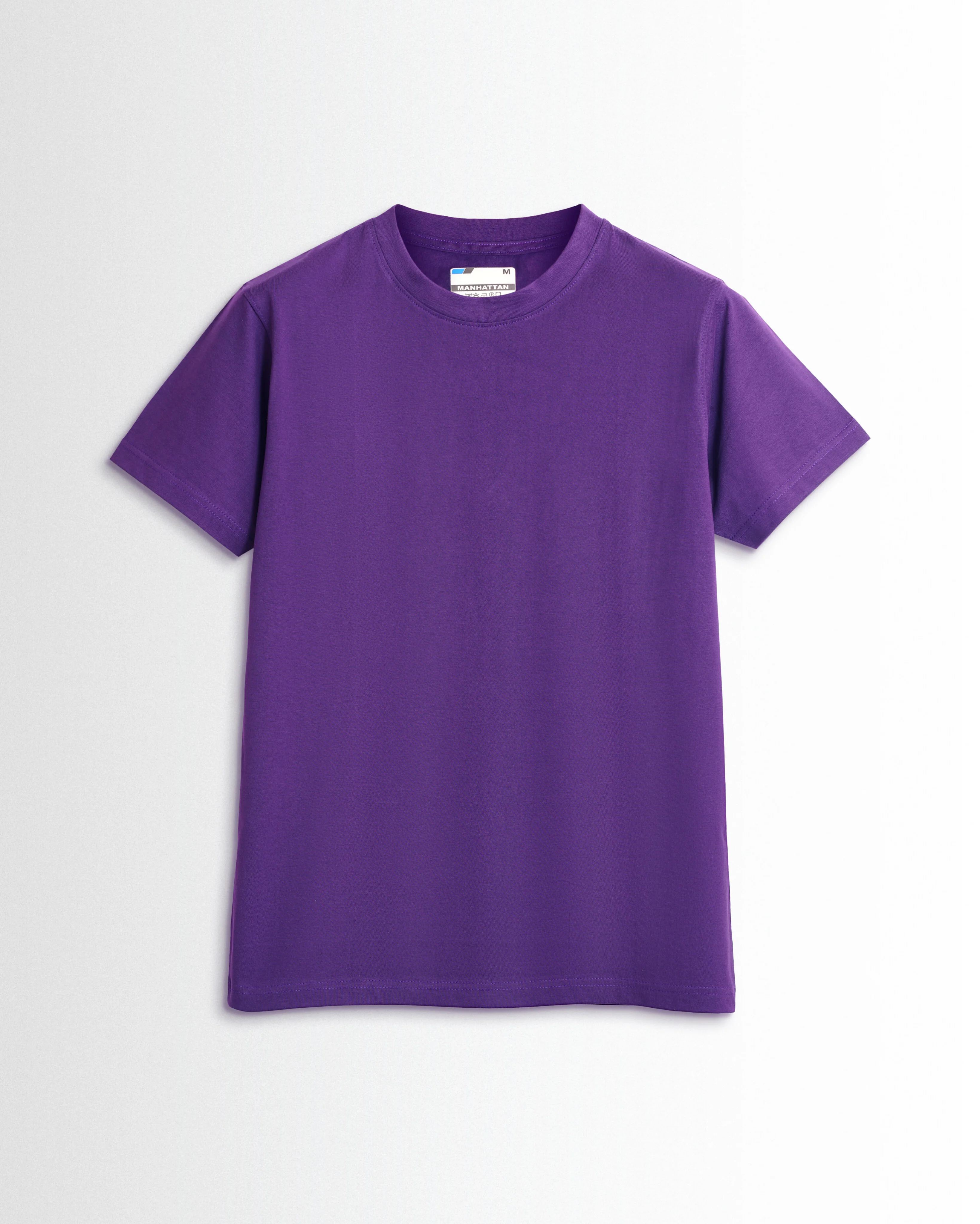 Basic Regular Fit T Shirts Unisex Purple