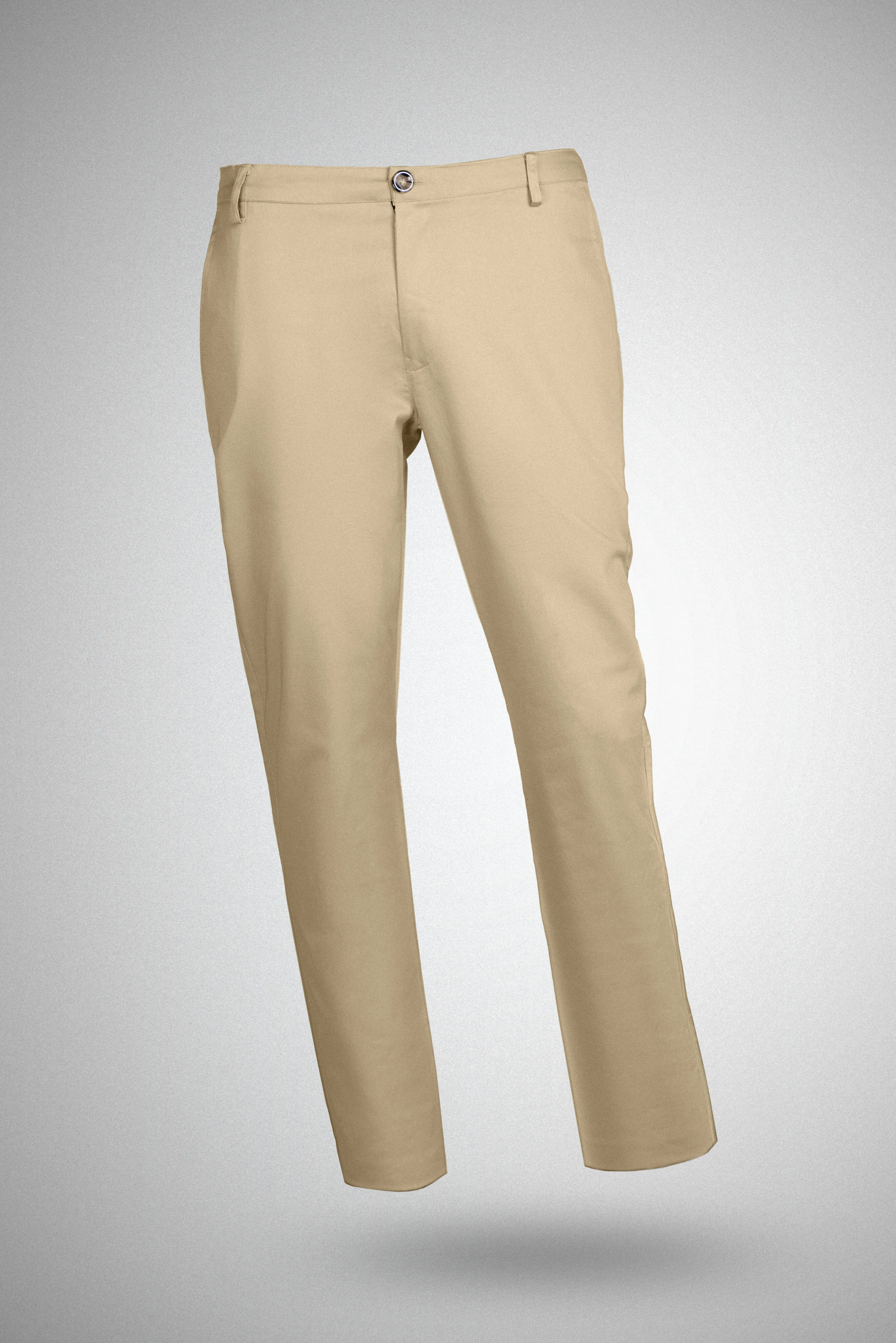 Cotton Casual Pants Beige - Image 2