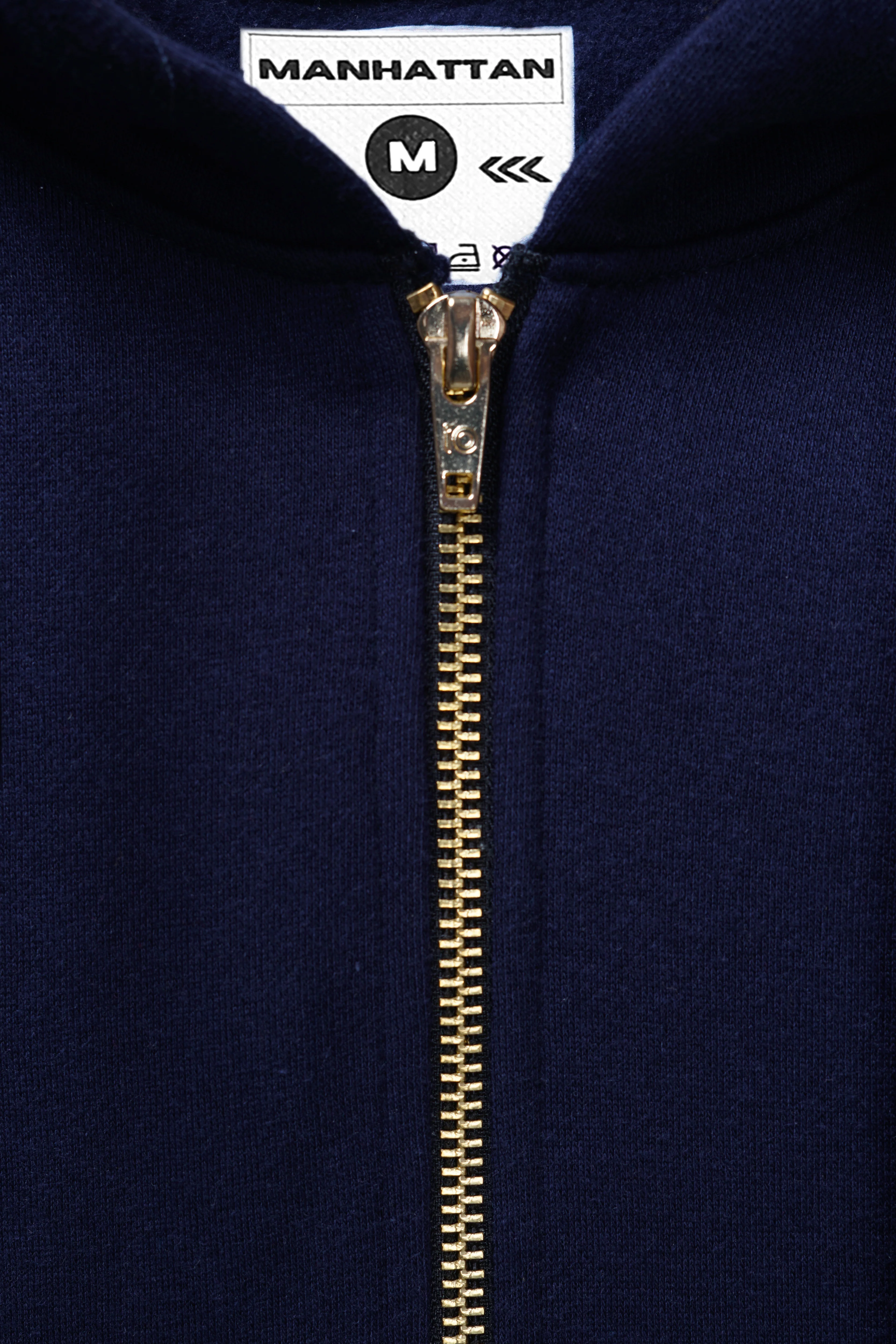 Premium Hoodies Zipper Unisex Navy - Image 5