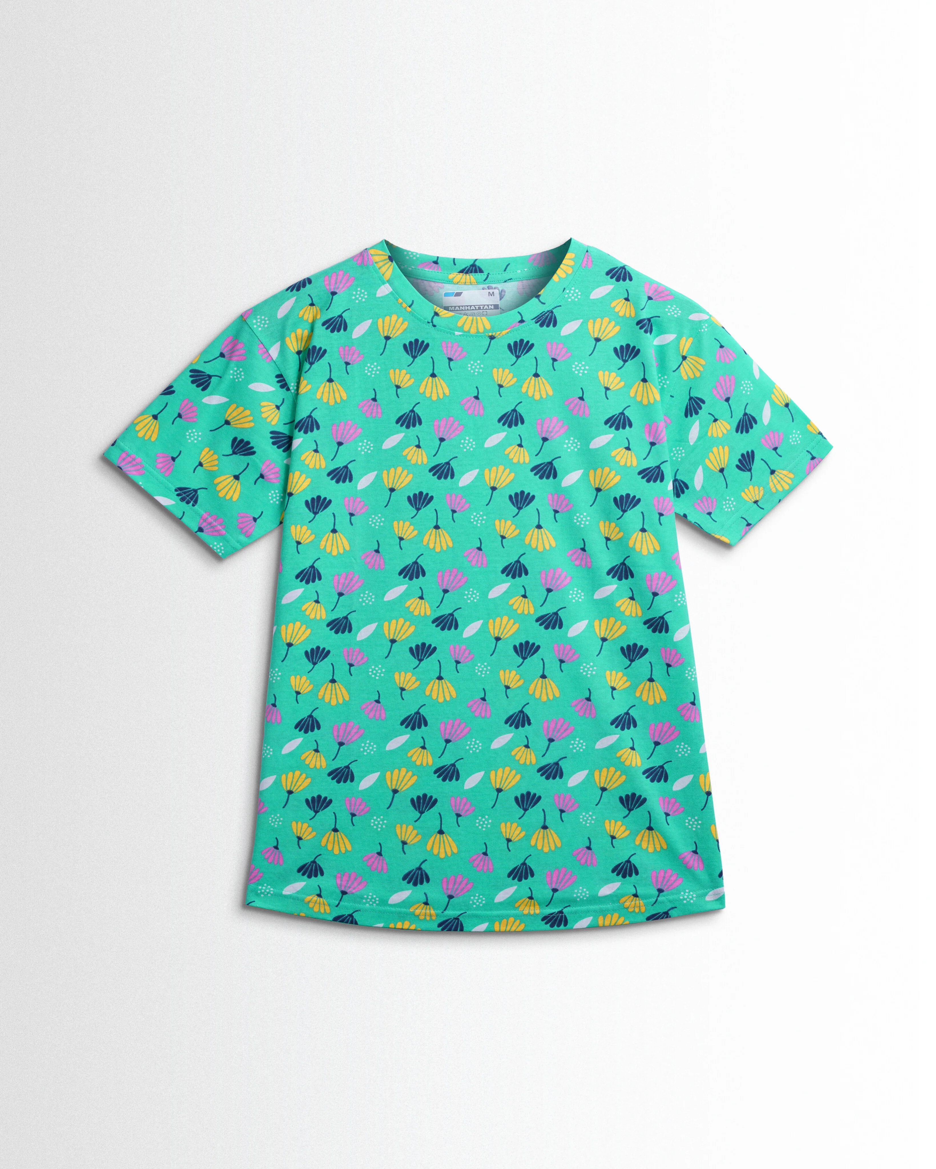 Women's Co ord set Green flowers - Image 2