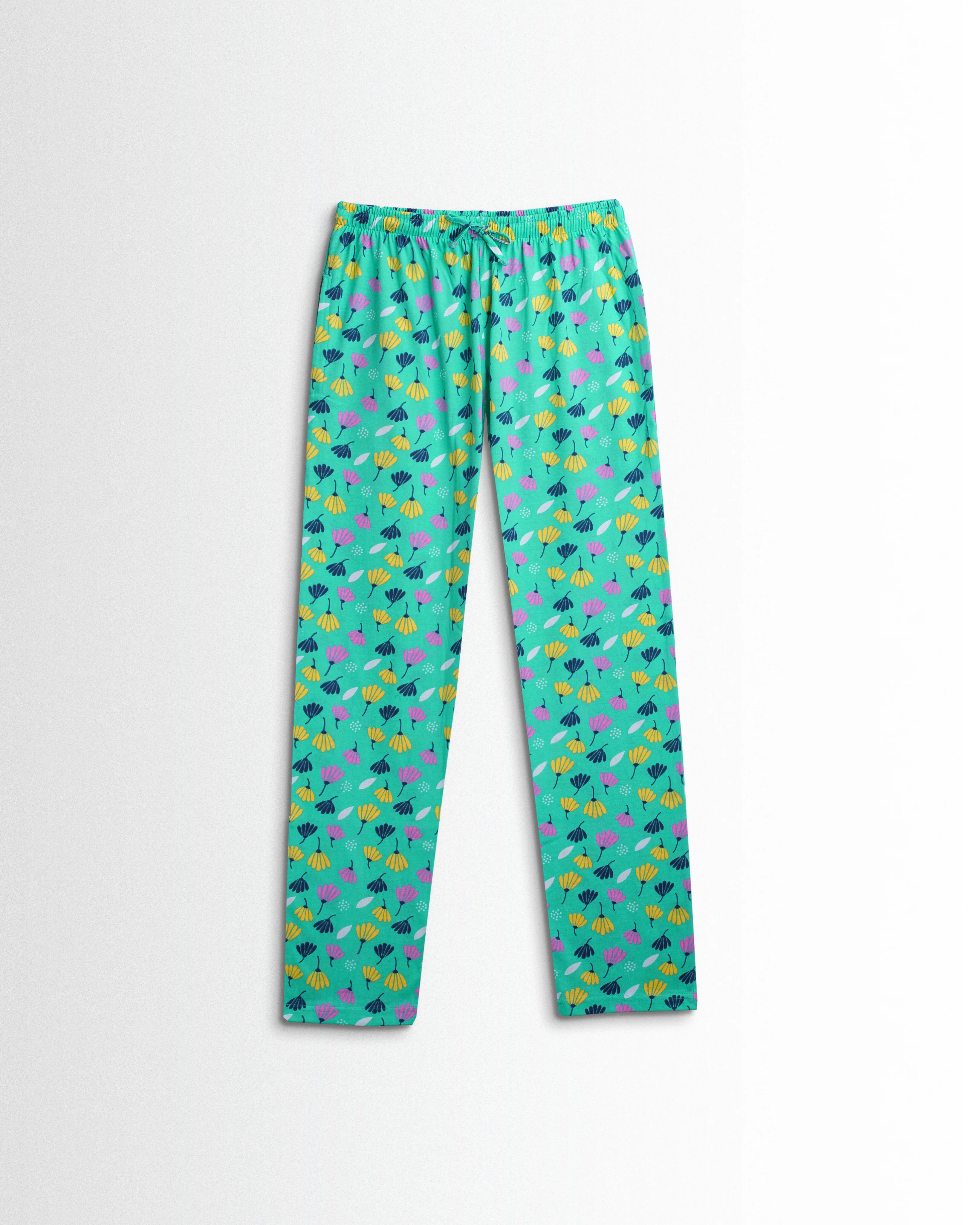 Women's Co ord set Green flowers - Image 3