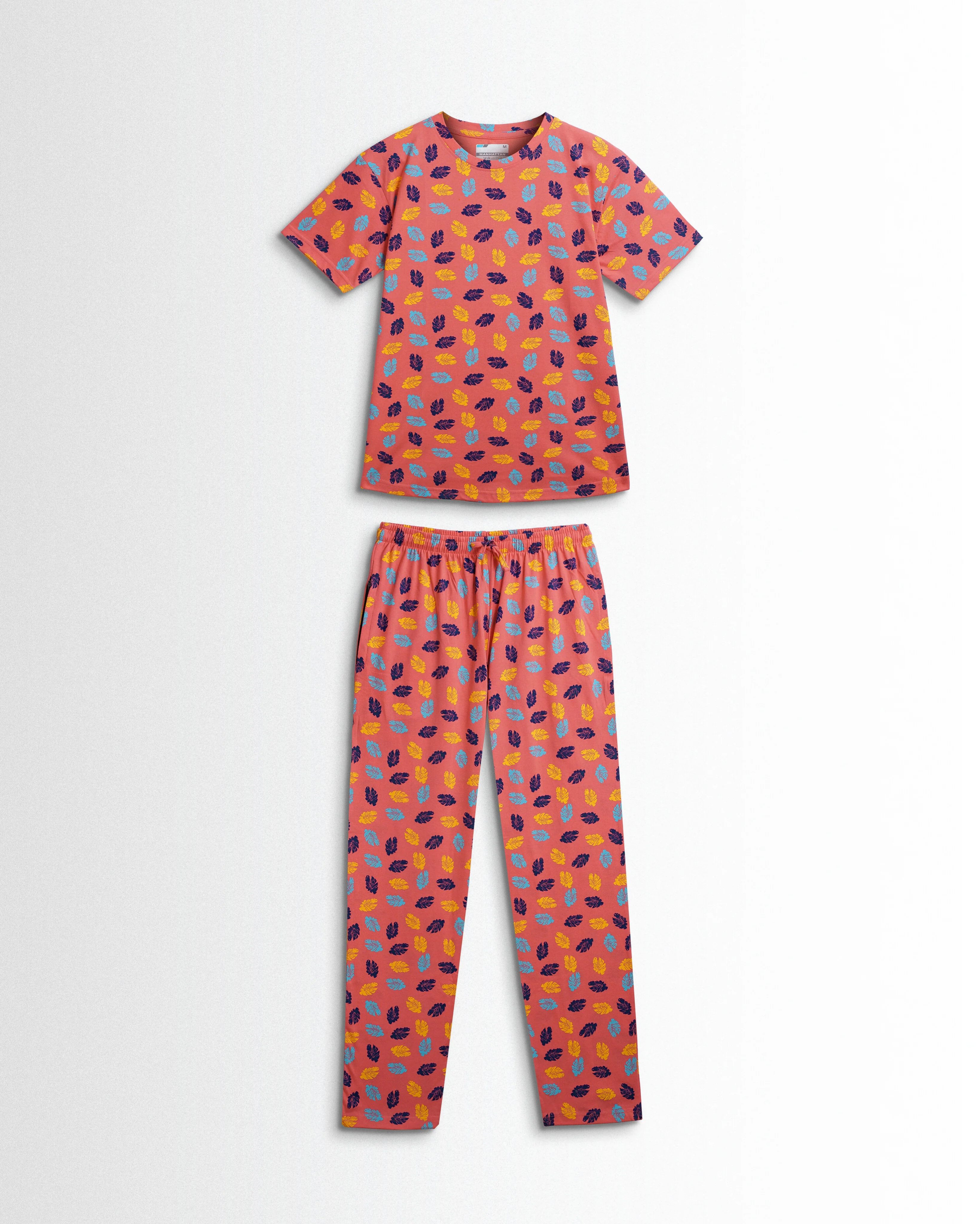 Women's Co ord set Orange (flowers)