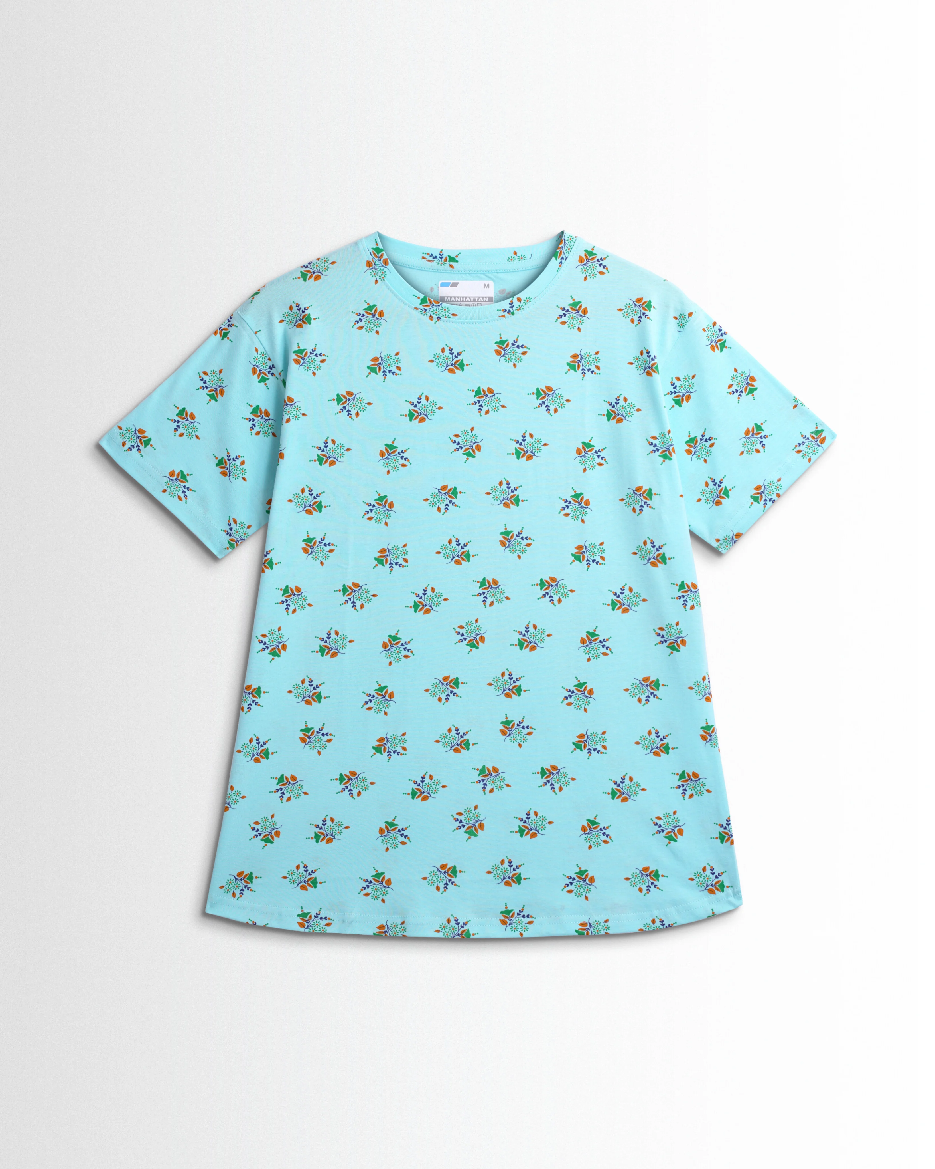 Women's Co ord set Sky Blue Flower - Image 2